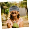Operitacx Sleep Cap for Elderly Adjustable Protective Headgear Soft Head