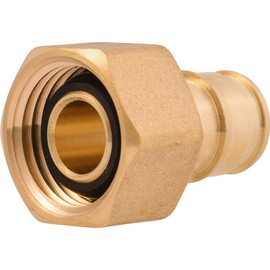 SharkBite 1/2 x 1/2 Inch NPSM Expansion FNPT Swivel Adapter for PEX-A Pipe, Brass Plumbing Fittings, Female Adapter for PEX-A Tubing, UAB526LFA