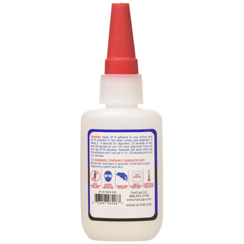 FastCap 2P-10 Professional Thick Wood Adhesive Glue - Ideal for