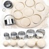 HULISEN Biscuit Cutter Set (5 Pieces/Set), Round Cookies Cutter with