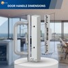 Easy Fix Hardware Handle Set for Sliding Glass Patio Doors