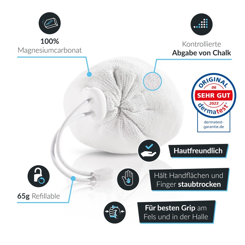 VERTICAL FELLOWS Chalk Ball 65 grams refillable - DERMATEST very