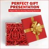 Shredded Crinkle ZigZag Kraft Paper, 200g, Red, for Gift Box