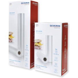 SEVERIN ZB 3617 Vacuum Sealer Rolls for Film Welding Machines and Vacuum Sealers, Set of 2, 30 x 600 cm