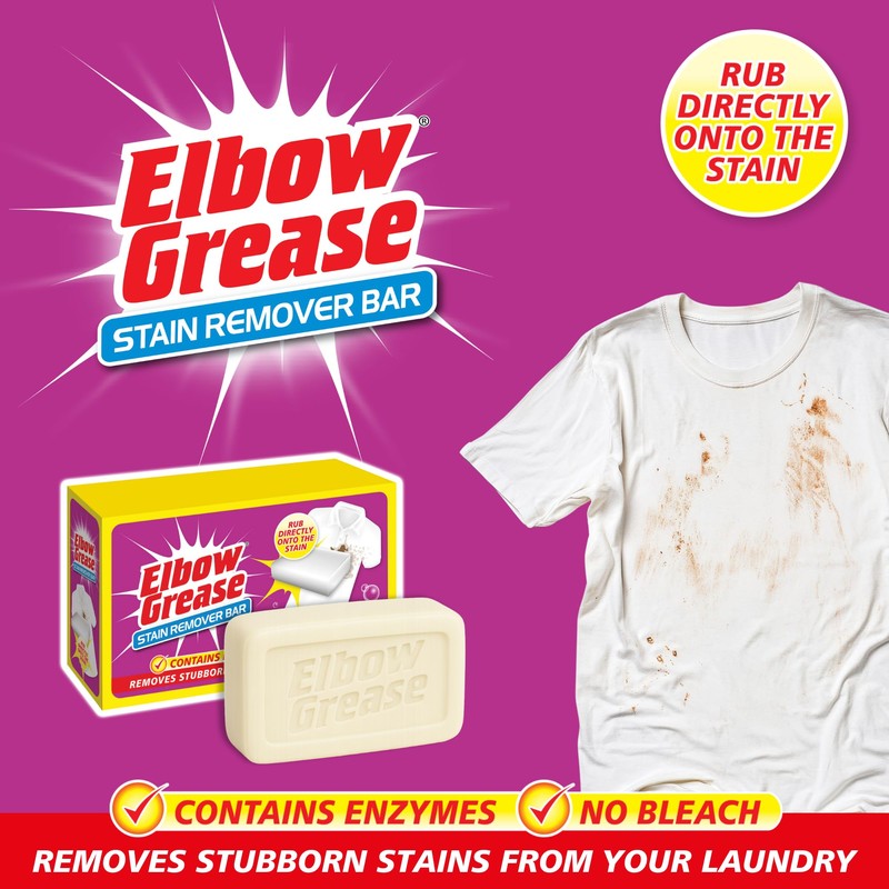 Elbow Grease Stubborn Stain Remover Bar, 100 G