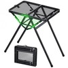 JiGiU Folding Camping Table Pinic Table Height Adjustable Foldable Table