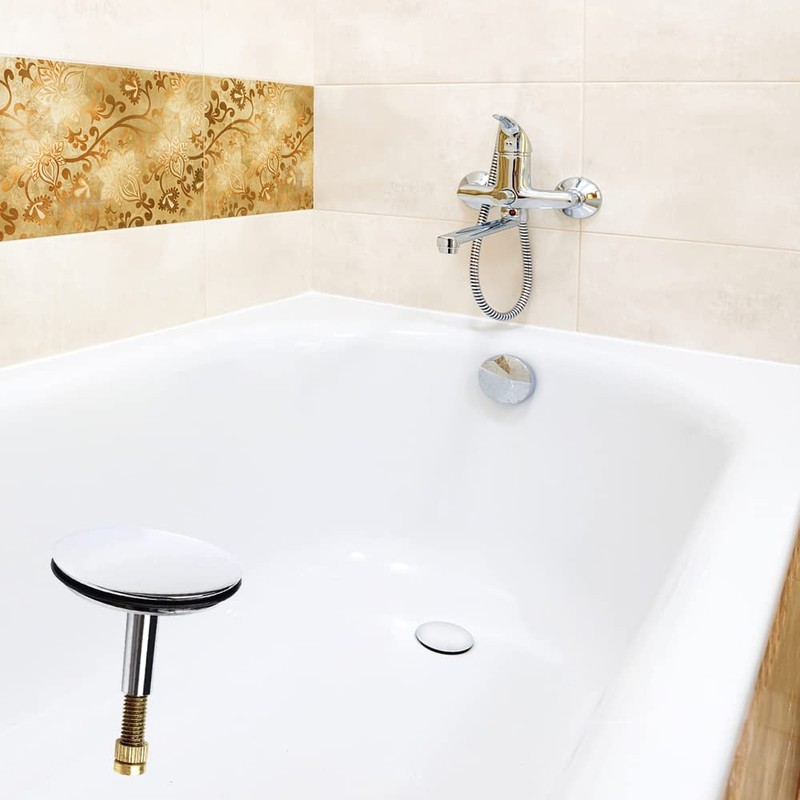 yivom Bath Chock Plug, Bath Plug 43 mm, Brass Drain