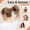 SARLA 2PCS Messy Bun Hair Pieces for Women Detachable Claw