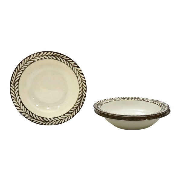 Dish Series to Feel Like a Mountain Hut, 5.9 inches (15 cm), Fruit Plates (Natural) Set of 3