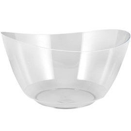 Crystal - Clear Plastic Bowl (10 qt.) 1 Pc. - Sleek & Durable Crystalware, Perfect for Entertaining, Weddings, Parties, Gatherings, & Everyday Use
