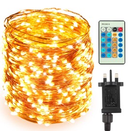 Speclux Christmas String Lights 50M 500 LEDs Copper Wire Starry Fairy Lights, Dimmable with Remote Control, Decorative Christmas Lights Waterproof for Indoor Outdoor Garden Terrace Bedroom