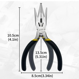 BOOSDEN 5" Needle Nose Pliers, Mini, Jewelry Making, Electronics Repair