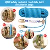50FT Fall Protection Safety Rope - Heavy Duty Vertical Roof