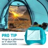 Pitch and Trek Ultralight Inflatable Travel Camping Pillow Blue