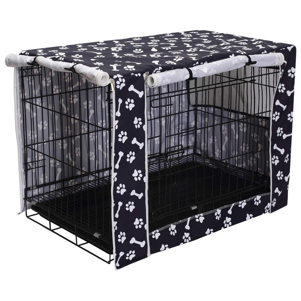 Geyecete Large Dog Crate Covers Fits 24inch-48inch Dog Crates for