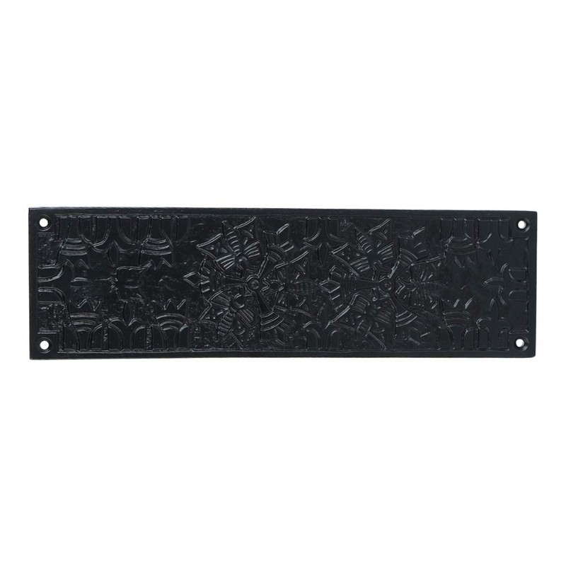 A29 Push Plate with Black Powder Coat Finish Heavy Duty