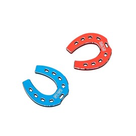 SelfieTotem Ball Marker - Lucky Horseshoe Multi Color Luxury Accessories Bunlde (Red/Blue)