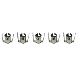 BA9s Bayonet Lamp Holder Bulb Socket, Suitable for PCB Mounting (Pack of 5)