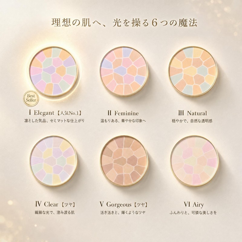 [Magic Powder] Auto Nuance Pressed Powder, Main Unit Set (I),