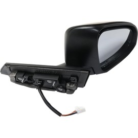 RAVVDIS 87910F4040-Pfm 879150F911 Mirrors Passenger Right Side Heated Right Hand for Toyota for C-HR XLE 18-21 & LE/Limited 19-21 Without Auto-Dimming Paintable Manual Folding-Folding Type