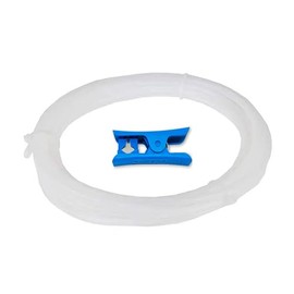 5.8M (19ft) PTFE Teflon Tube for 1.75mm Filament : 2.5mm ID×4mm OD Bowden Tube, for Bambu lab AMS X1/ X1C/ P1P/ P1S/ A1/ A1 Mini, Prusa MMU3/ Direct Drive Extruder, with Tubing Cutter.