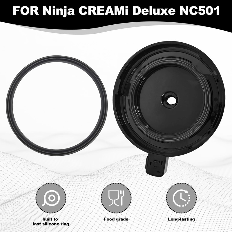 For NC501 Ice Cream Maker Outer Bowl Lid Compatible Ninja