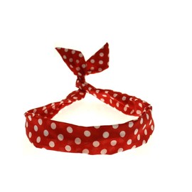 Zac's Alter Ego Fabric Polka Dot Retro Style Wire Headband