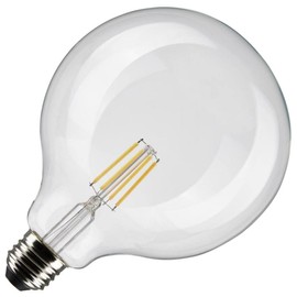 Satco 21248 4G40 CL LED E26 927 120V Globe Style Antique Filament LED Light Bulb