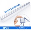 Yecaye 3 Pack 3/8" x 39" Shower Door Bottom Seal,Shower