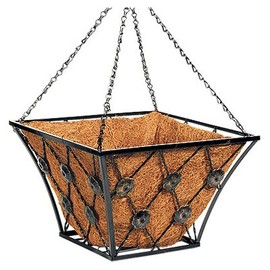 14" SQ FLT Iron Basket