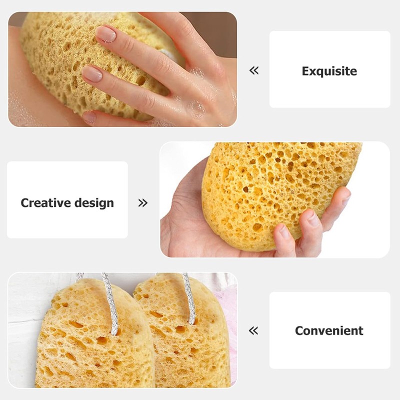 VALICLUD 2 piezas Esponja Exfoliante de Baño con Diseño de
