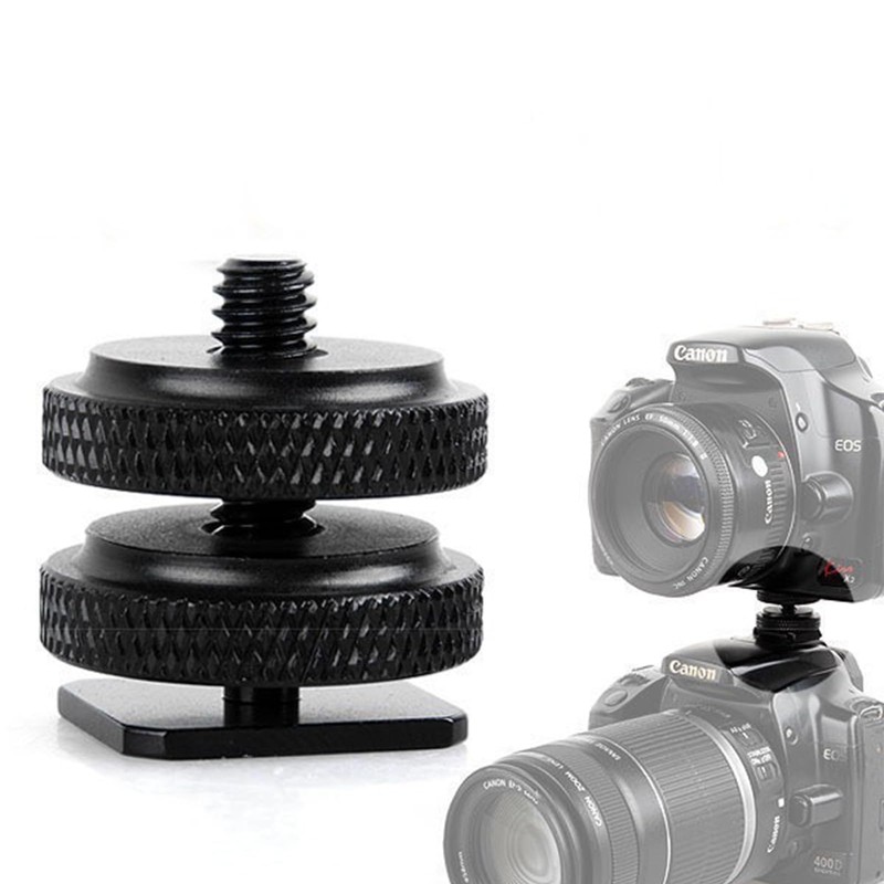 Aluminum Alloy Cold Shoe Adapter for GoPro, Tripod Mount Adapter