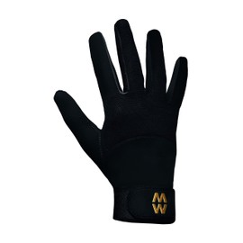 MacWet Mens & Ladies 1 Pair Short Mesh Sports Gloves - Black 9
