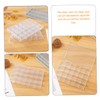 Ipetboom 2Pcs Transparent Nail Art Organizer Boxes with Compartments Storage