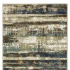 Homeroots 8' Beige And Blue Abstract Runner Rug