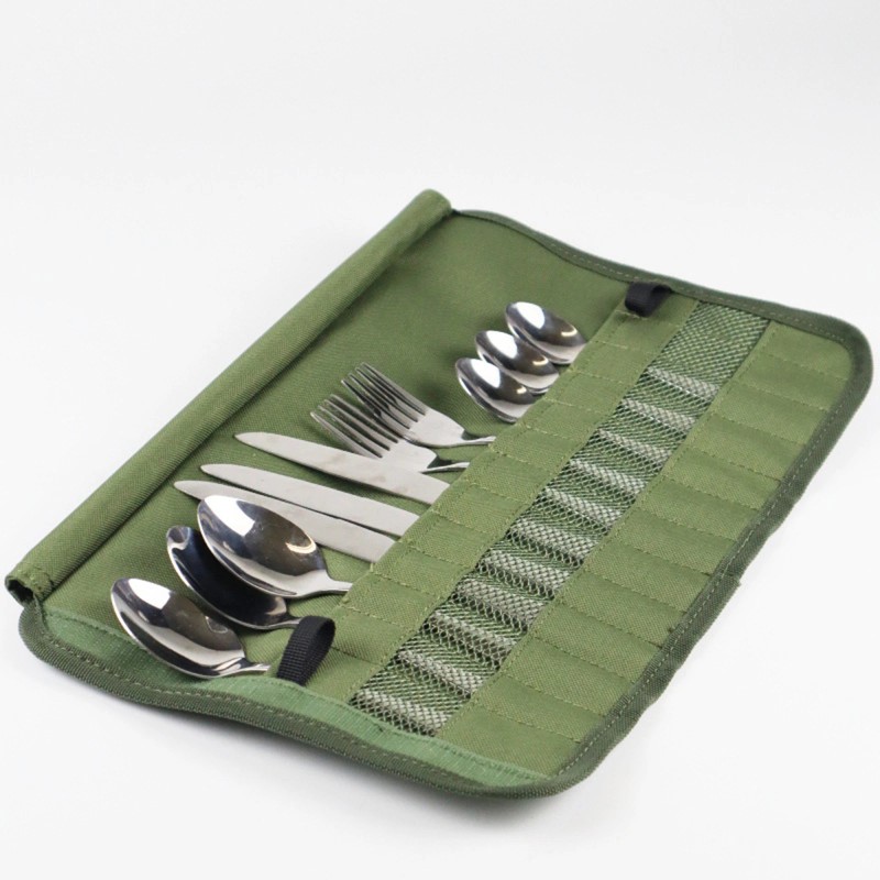 Cutlery Storage Bag Cooking Set Portable Roll up Pouch Bag