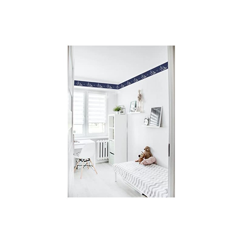 Wallpaper Border Yacht Blue Classic 15' x 9.125" HU6130B