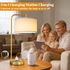 Gold Bedside Lamps Set of 2, Fully Dimmable Lamps for