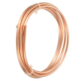 DMiotech 3.0mm x 4mm Long 2.0 M Refrigerator Copper Pipe Flexible Tubing for Compression, Air Conditioner Air Assist