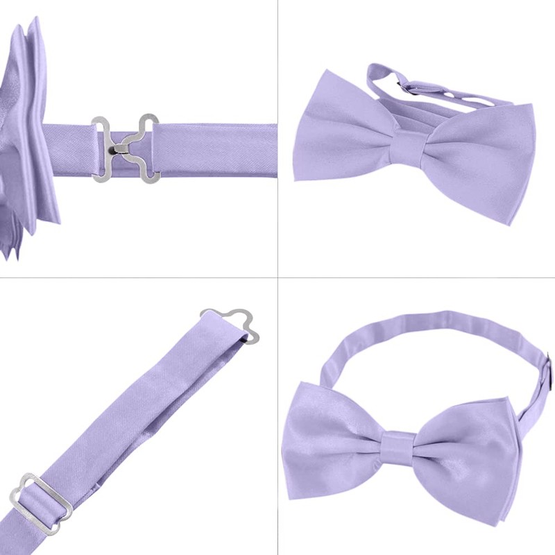 DonDon Father-son bow tie set in partner look, already tied