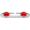 KEILEOHO 4 Pack Clothesline Spreader, Aluminum Clothesline Spreader Plastic Wheel