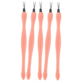 Minkissy Complete Manicure Kit 5pcs Cuticle Pusher Tools Trimmer Pusher Remover Perfect for Nail Art and Professional Use