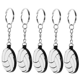 WHAMVOX 5pcs Pvc Volleyball Keychain Durable Bag Charms Handbag Accessories Stylish Sports Souvenirs for Men Women for Parties Events Everyday Use