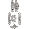 Brass Decorative Jewelry Box Latches, Pair