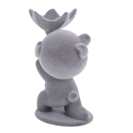 Levemolo Artificial Bear Ornaments for House Decor Flocking Statue for Living Room Teen Girl Room Decor