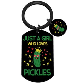 Pickle Gifts For Women Pickle Keychain Decor Stuff Gifts For Pickle Lovers Mother Day Birthday Things For Her Just A Girl Who Loves Pickles Present For Girls