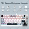 75% Wireless Mechanical Gaming Keyboard, Creamy Sound, Hot Swappable, Pre-lubed