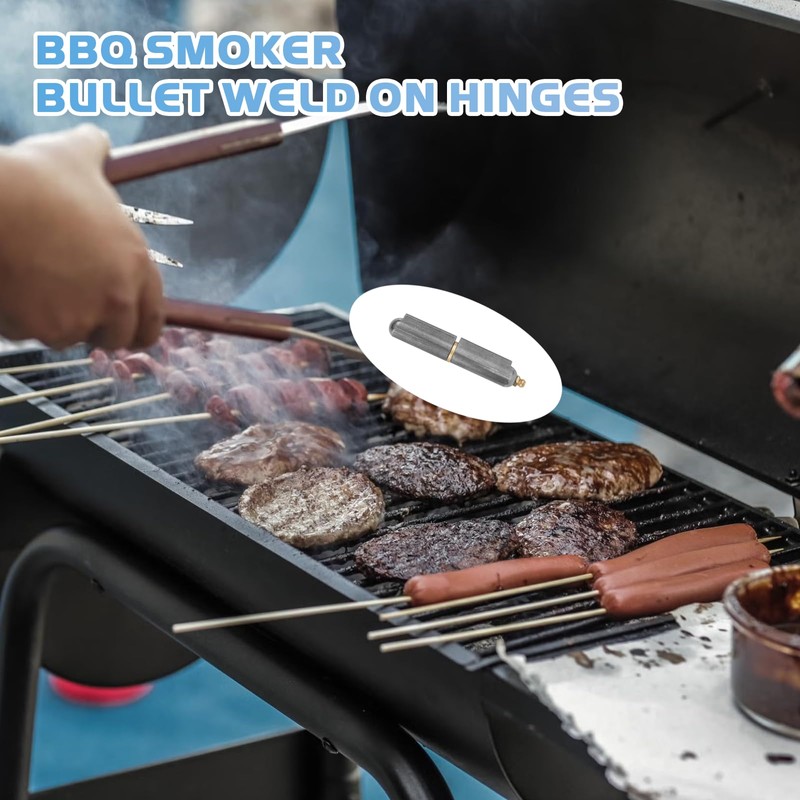 4 Pcs 4 Inch BBQ Smoker Bullet Weld on Hinges,