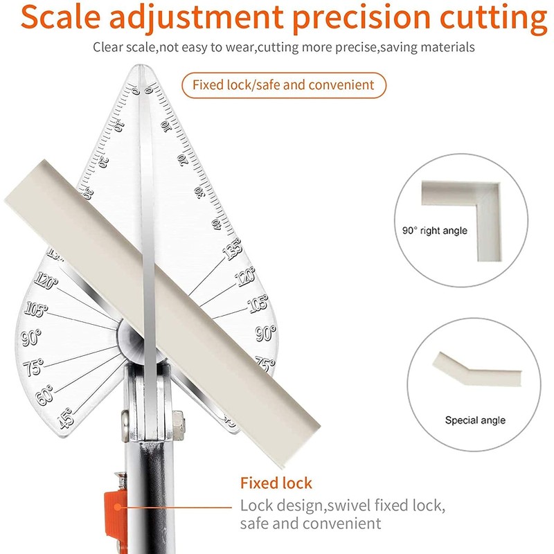 Multi Angle Miter Shear Cutter Hand Tools,45-135 Degree Adjustable Angle