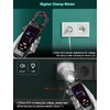 QLUUE Clamp Meter Current Clamp Multimeter AC/DC Voltage Test Instrument